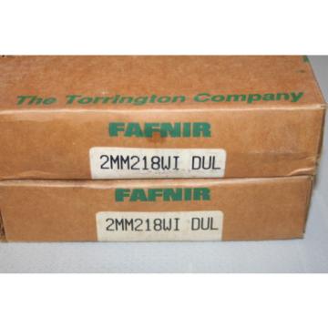 NEW Fafnir 2MM218.WI.DUL Super Precision Angular Contact Bearings (Set of 2)