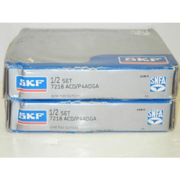 SKF 7218 ACD/P4ADGA NEW SET SUPER PRECISION BEARINGS 7218ACDP4ADGA