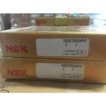 NSK  7020C.TR.DUHP4Y  ANGULARCONTACT BEARING.SUPER PRECISION.SET OF TWO