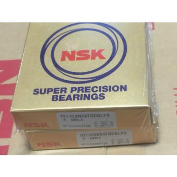 NSK 7011CSN24TRDBLP3 SUPER PRECISION BEARING with CERAMIC BALLS.SET OF 2!