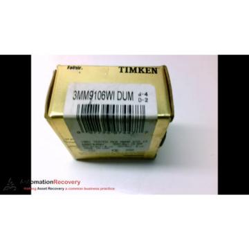 TIMKEN 3MM9106WIDUM - PACK OF 2 - SUPER PRECISION BEARING, NEW #102651