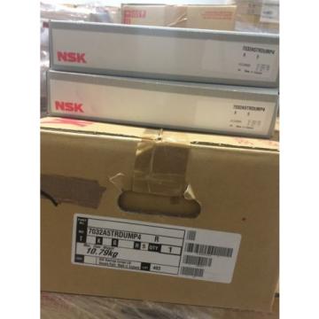 NSK. 7032 A5.TR.DU.M.P4 SUPER PRECISION ANGULAR CONTACT BEARING.SET OF TWO!