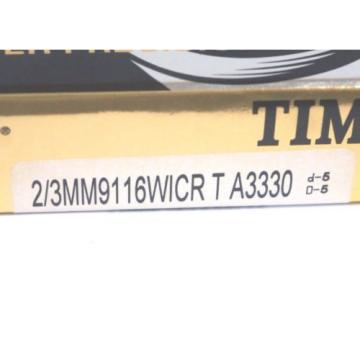 NEW TIMKEN / FAFNIR 2/3MM9116WICR T A3330 SUPER PRECISION BEARING