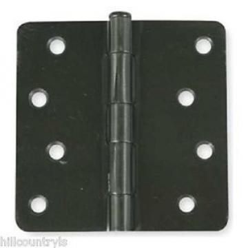 1WAL2 Battalion Door Hinges, Full Mortise, Plain Bearing-4&#034;X4&#034;-2 Pack-Nickel