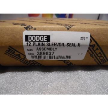 Dodge 12 Plain Sleevoil Seal Assembly 389837 Sealed  Baldor / Reliance  NIB