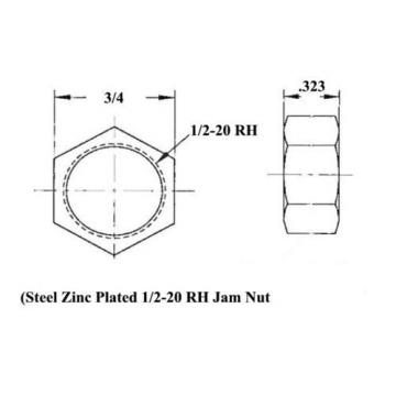 ECONOMY 4 LINK 1/2 x 1/2-20 ROD END KIT WITH BUNGS .065 HEIM JOINTS