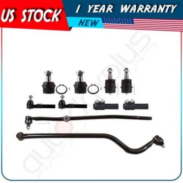 10 New Suspension Tie Rod Ends Ball Joint Kit for 1998-1999 Dodge Ram 1500 2500