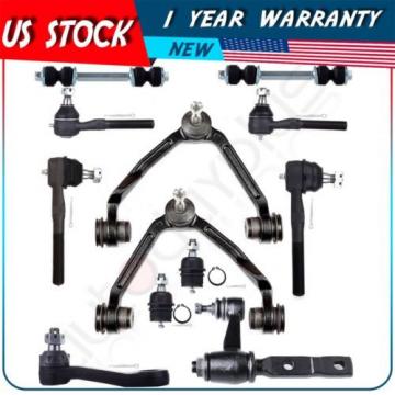 12 Pcs Suspension Control Arm Tie Rod Ends Kit for 1997-2003 Ford F150 F-150 4WD