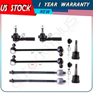 8 Pcs Suspension Ball Joint Tie Rod Ends for 2001-2004 Chrysler Town &amp; Country