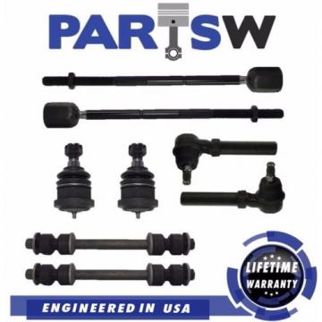 8 Piece Brand New Kit Ball Joints Tie Rod Ends Sway Bar Links for Ford Mustang