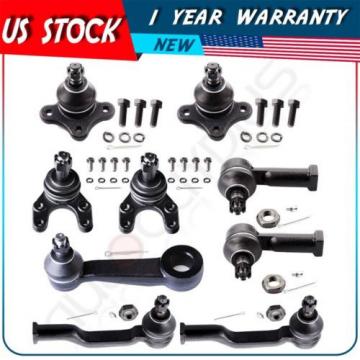 9 Pieces Suspension Tie Rod End Ball Joints Set for 1992-1993 Mazda B2600 RWD