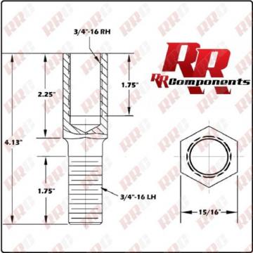 Traction Ladder Bar 3/4&#034;-16 Rod End Heim Joint Adjuster ( .750 )