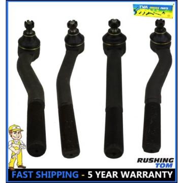 4 Piece Kit Inner and Outer Tie Rod Ends for a Jeep Grand Cherokee 99-04