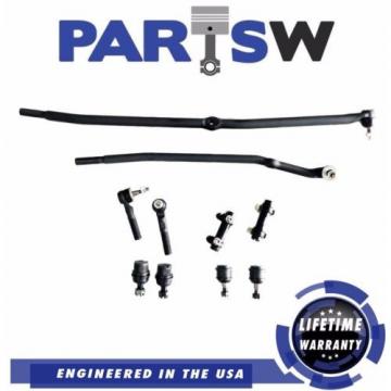 10 Pc Brand New Premium Tie Rod End Ball Joint Kit for Dodge Ram 2500 Ram 3500