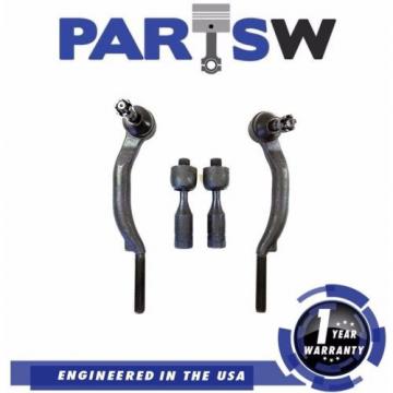 4 Pc Steering Kit For Chevy Trailblazer GMC EnvoyAll Inner Outer Tie Rod Ends 1Y