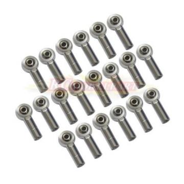 20pcs Aluminum M3 Link Rod End Ball Joint CW CCW for 1/10 RC Car Crawler Buggy S