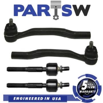 4 Pc Steering Kit for CL Accord Odyssey Oasis Front Inner &amp; Outer Tie Rod Ends