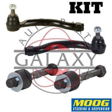 Moog New Inner &amp; Outer Tie Rod End Pair For Acura TL TSX Honda Accord