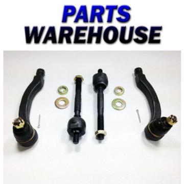 4 Tie Rod Ends Honda Civic 96-00 Outer Inner W/Ps 1 Year Warranty
