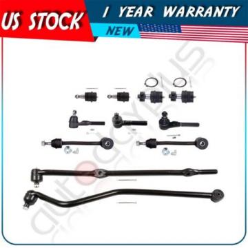 11 Pcs Suspension Tie Rod Ends Sway Bar Links for 1997-2006 Jeep TJ 4WD