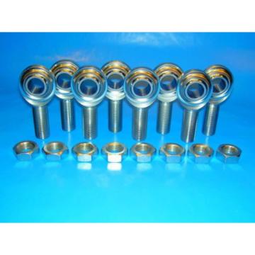 1/2&#034;-20  x 1/2&#034;  Bore  4-Link Rod End Economy Kit,  Heim Joints, With Jam Nuts