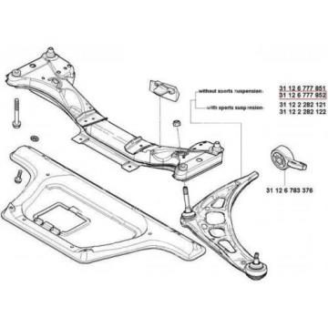 BMW E46 &amp; Z4 Front Suspension Control Arm Wishbone Tie Rod End Sway Bar Link Set