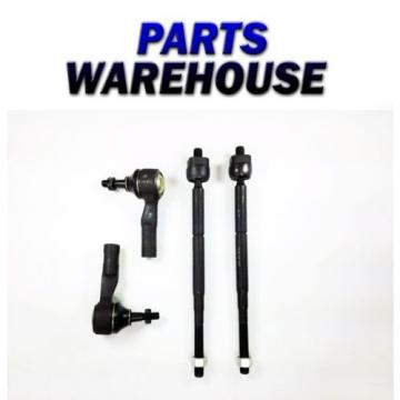 4 Piece Set Of 2 Inner 2 Outer Tie Rod End For Chevy Saturn 2 Year Warranty