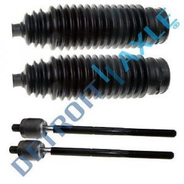 Both (2) New Inner Tie Rod Ends + 2 Rack and Pinion Tie Rod Boots - Jeep Trucks