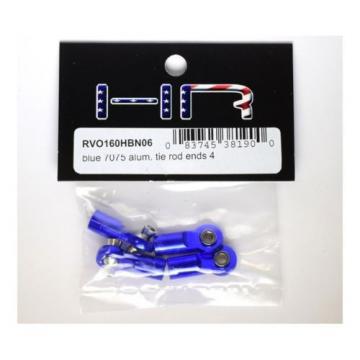 Hot Racing RVO160HBN06 Blue 7075 Aluminum Tie Rod Ends (4)