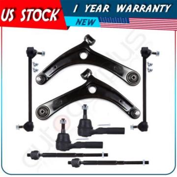 8 Suspension Control Arm Ball Joint Tie Rod Ends for 2007-2012 Dodge Caliber