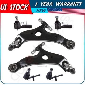 6 Pcs Suspension Control Arm Ball Joint Tie Rod End for 97-01 Lexus ES300