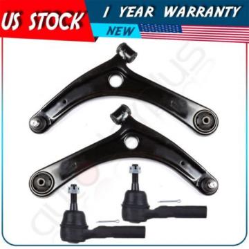 4 Pcs Suspension Ball Joint Control Arm Tie Rod Ends for 2007-2012 Dodge Caliber