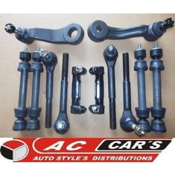 10 pc kit Tie Rod Ends Pitman Idler Arm Adjusting Sleeves Sway Bar Links NEW