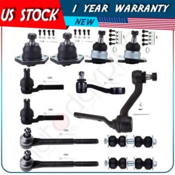 12 Front Suspension Kit Tie Rod End for 1995-1996 CHEVROLET S10 PICKUP 4x4