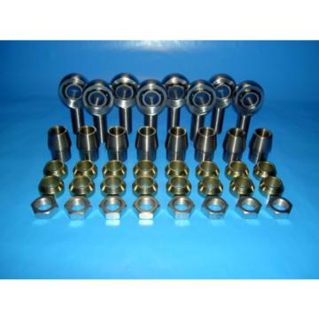 3/4&#034; x 3/4&#034; 4-Link Chromoly Rod End Kit  W/ Cone Spacers Heim (Bung 1-3/8 x.120)