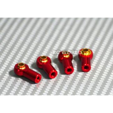 M3 METAL ROD ENDS For Aluminum Link Ends  RED  (4PCS)