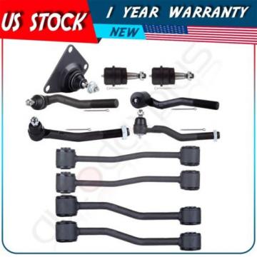 11 Tie Rod Ends Sway Bar Links Suspension Set for 1999-2004 Jeep Grand Cherokee