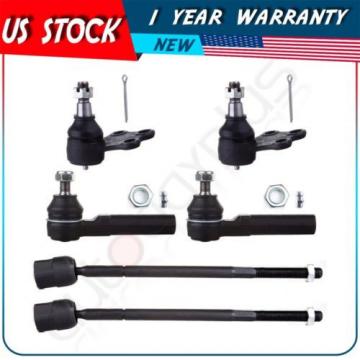 For Mercury Villager 93-02 Lower Ball Joint  Tie Rod Ends 6 Pcs Suspension Kit