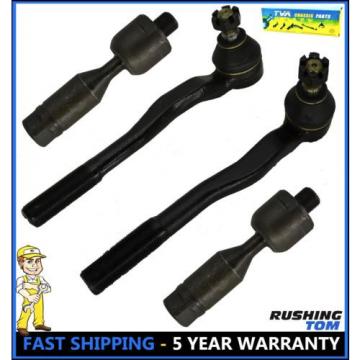 4 Pc Kit Front Left &amp; Right Inner and Outer Tie Rod Ends Toyota 4Runner 2WD 4WD