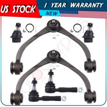 6 Suspension Upper Control Arm Tie Rod Ends Kit for 2005-2010 Dodge Dakota