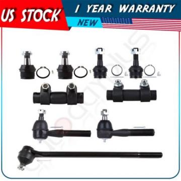 9 Suepension Upper Lower Ball Joint Tie Rod Ends for 1980-1996 Ford F-150 4WD