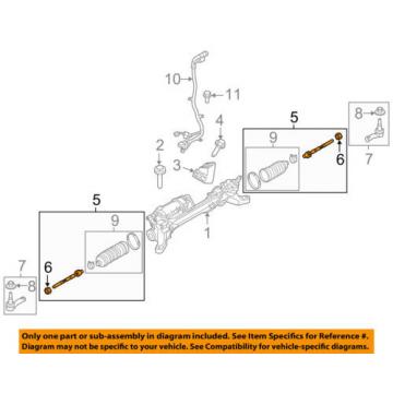 LAND ROVER OEM 2014 Range Rover Sport Steering Gear-Inner Tie Rod End LR033529