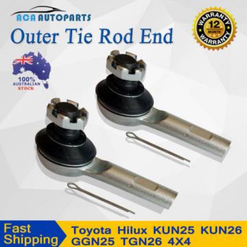 2 Outer Tie Rod Ends Toyota Hilux KUN26 GGN25 KUN25 TGN26 4x4 Front Ute 05-16