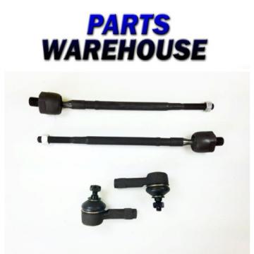 4Pc Kit for 2002-2007 Mitsubishi Lancer Tie Rod End and Rack End Set