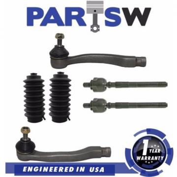 6Pc Steering kit for Honda Civic Tie Rod End &amp; Boot Kit 1996 1997 1998 1999 2000