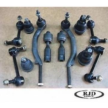 Front Kit INNER TIE ROD BALL JOINT SWAY BAR LINK RACK END w/14MM Warranty