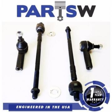 4 Piece Inner &amp; Outer Tie Rod End Kit For Nissan Altima &amp; Maxima 1 Year Warranty