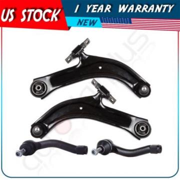 Lower Control Arm Ball Joint Tie Rods Suspension Kit For 2007-2012 Nissan Sentra