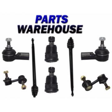 8 Pcs Kit Front Inner/Outer Tie Rod End Ball Joint Sway Bar Acura EL Honda Civic