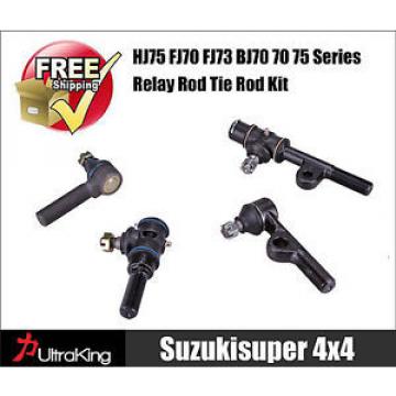 4 Tie Rod End Kit Landcruiser 84-89 HJ75 FJ70 FJ73 BJ70 70 75 Series Toyota